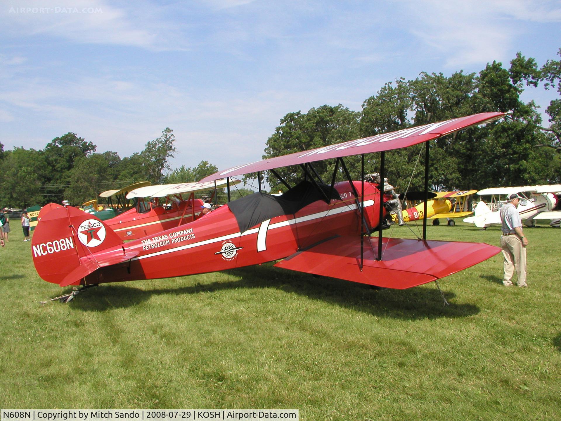 N608N, 1929 Waco ASO C/N 3070, EAA AirVenture 2008.