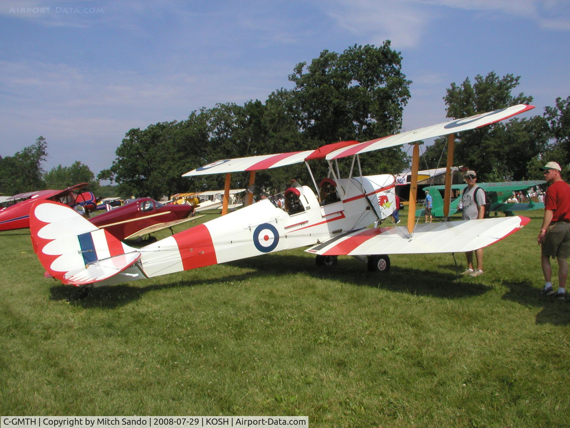 C-GMTH, 1941 De Havilland Canada DH-82C Tiger Moth C/N DHC981, EAA AirVenture 2008.