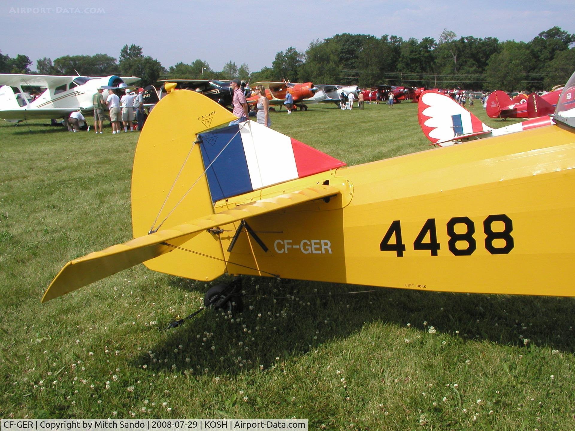 CF-GER, 1940 Fleet 16B Finch II C/N 399, EAA AirVenture 2008.