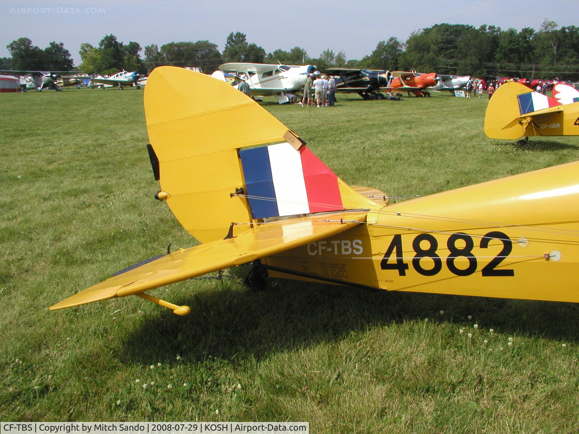 CF-TBS, 1941 De Havilland Canada DH-82C Tiger Moth C/N DHC1073, EAA AirVenture 2008.