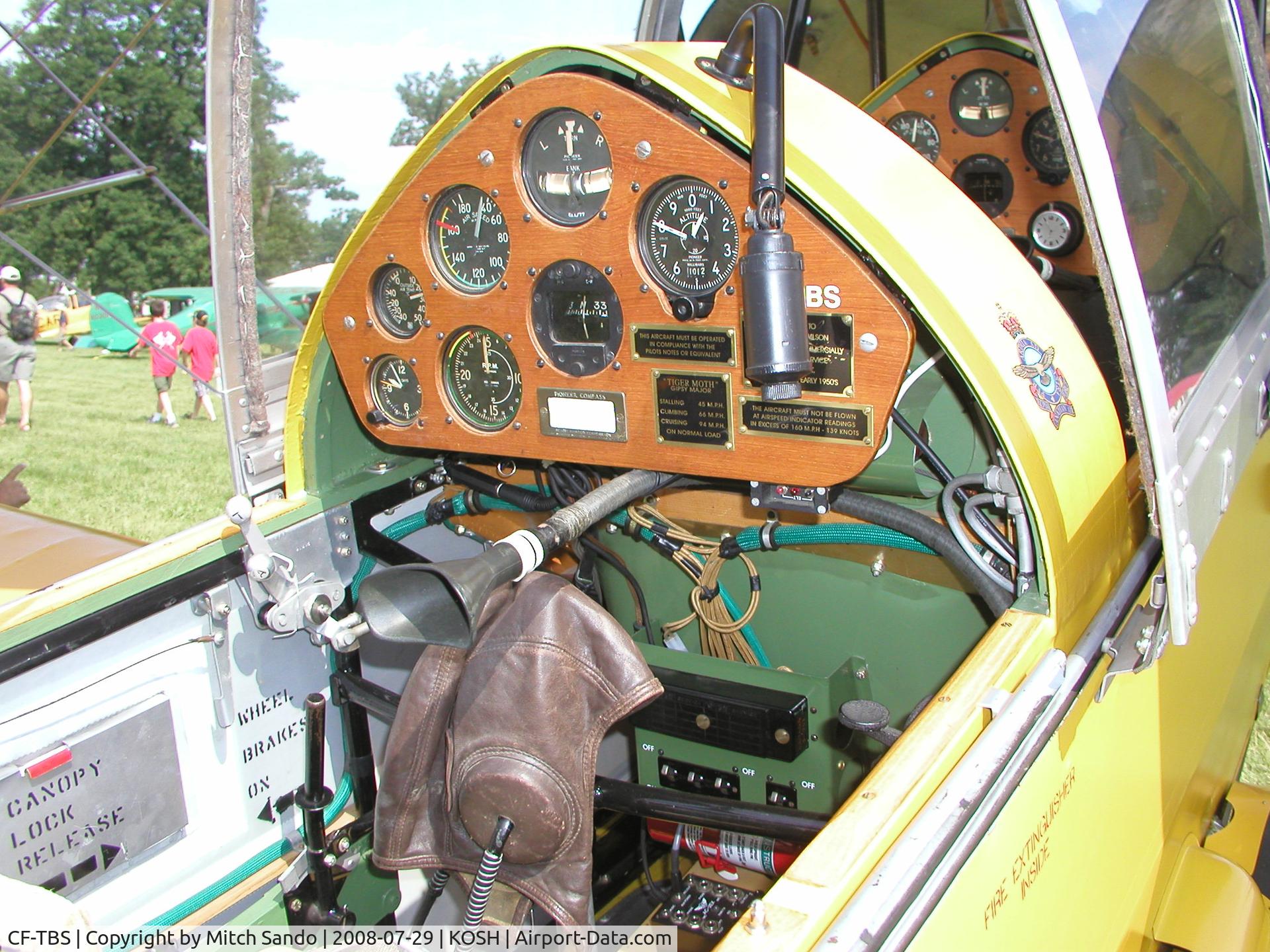 CF-TBS, 1941 De Havilland Canada DH-82C Tiger Moth C/N DHC1073, EAA AirVenture 2008.