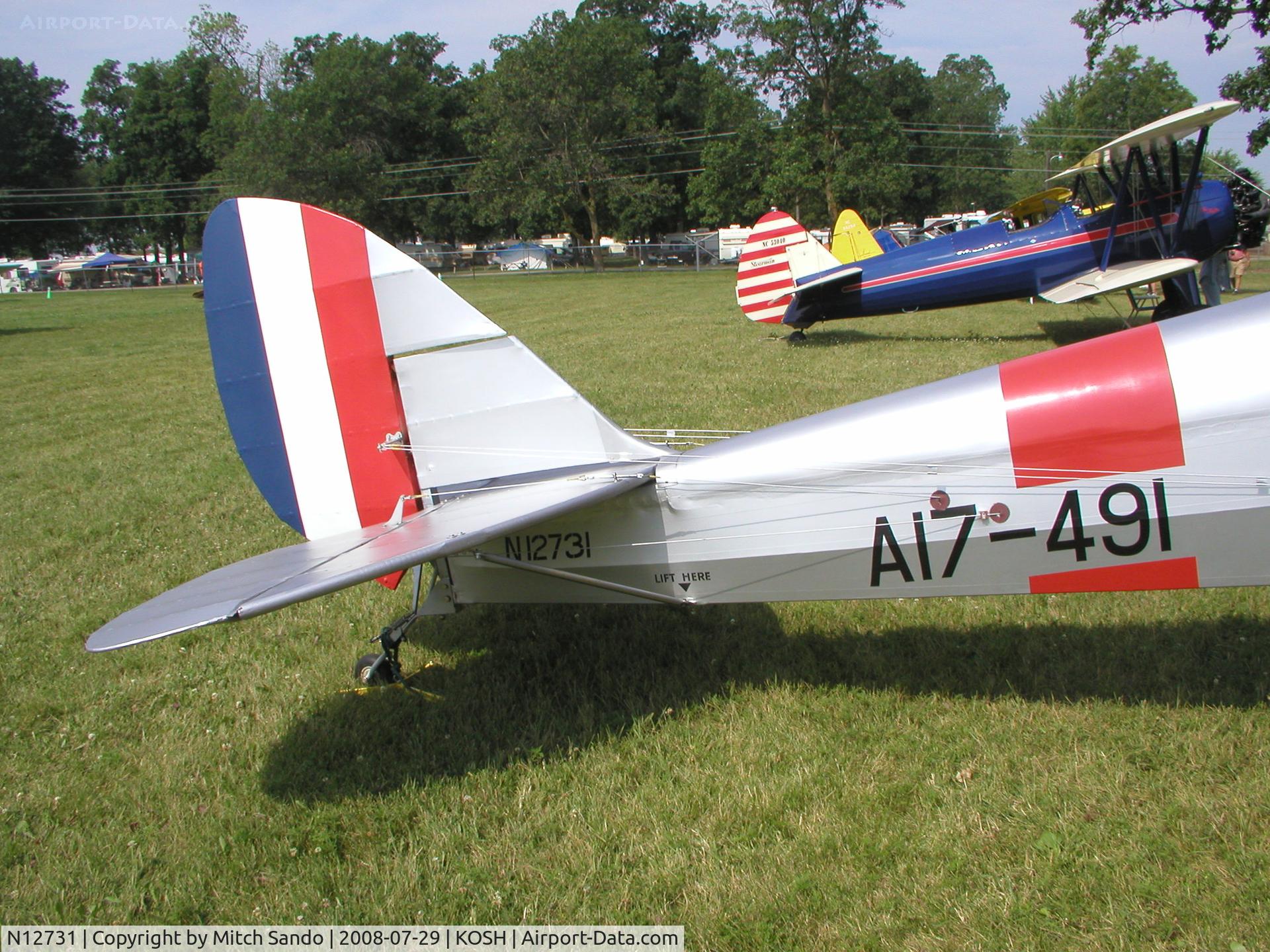 N12731, 1942 De Havilland Australia DH-82A Tiger Moth C/N DHA914, EAA AirVenture 2008.