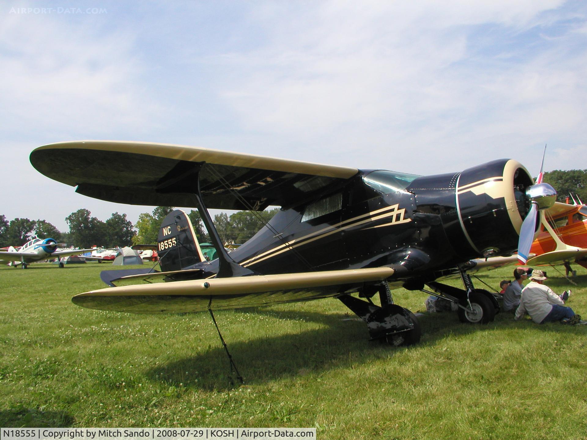 N18555, 1937 Beech F17D Staggerwing C/N 157, EAA AirVenture 2008.