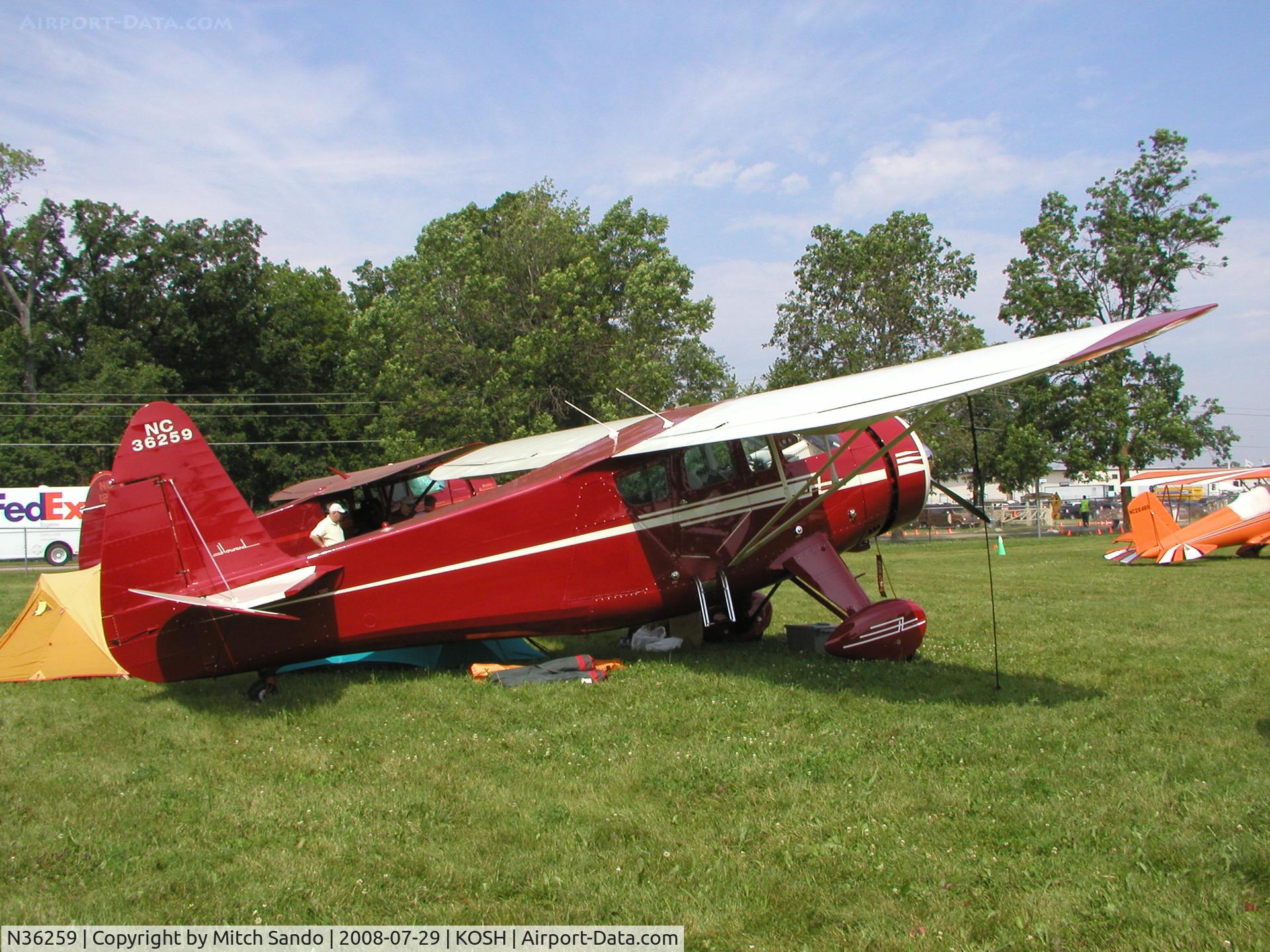N36259, 1944 Howard Aircraft DGA-15P C/N 1770, EAA AirVenture 2008.