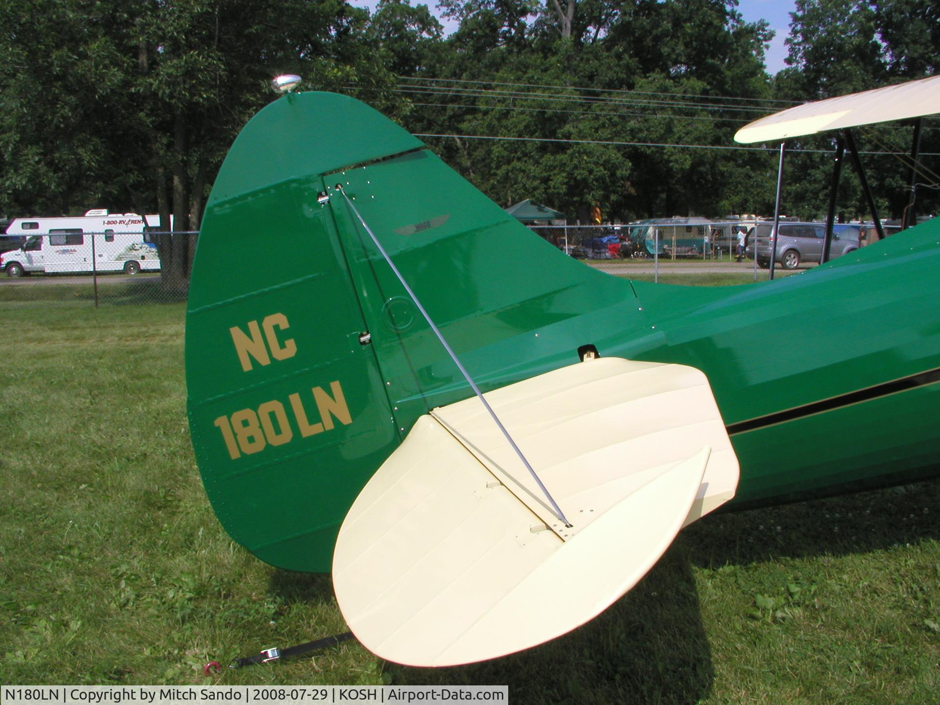 N180LN, 1941 Waco UPF-7 C/N 5599, EAA AirVenture 2008.