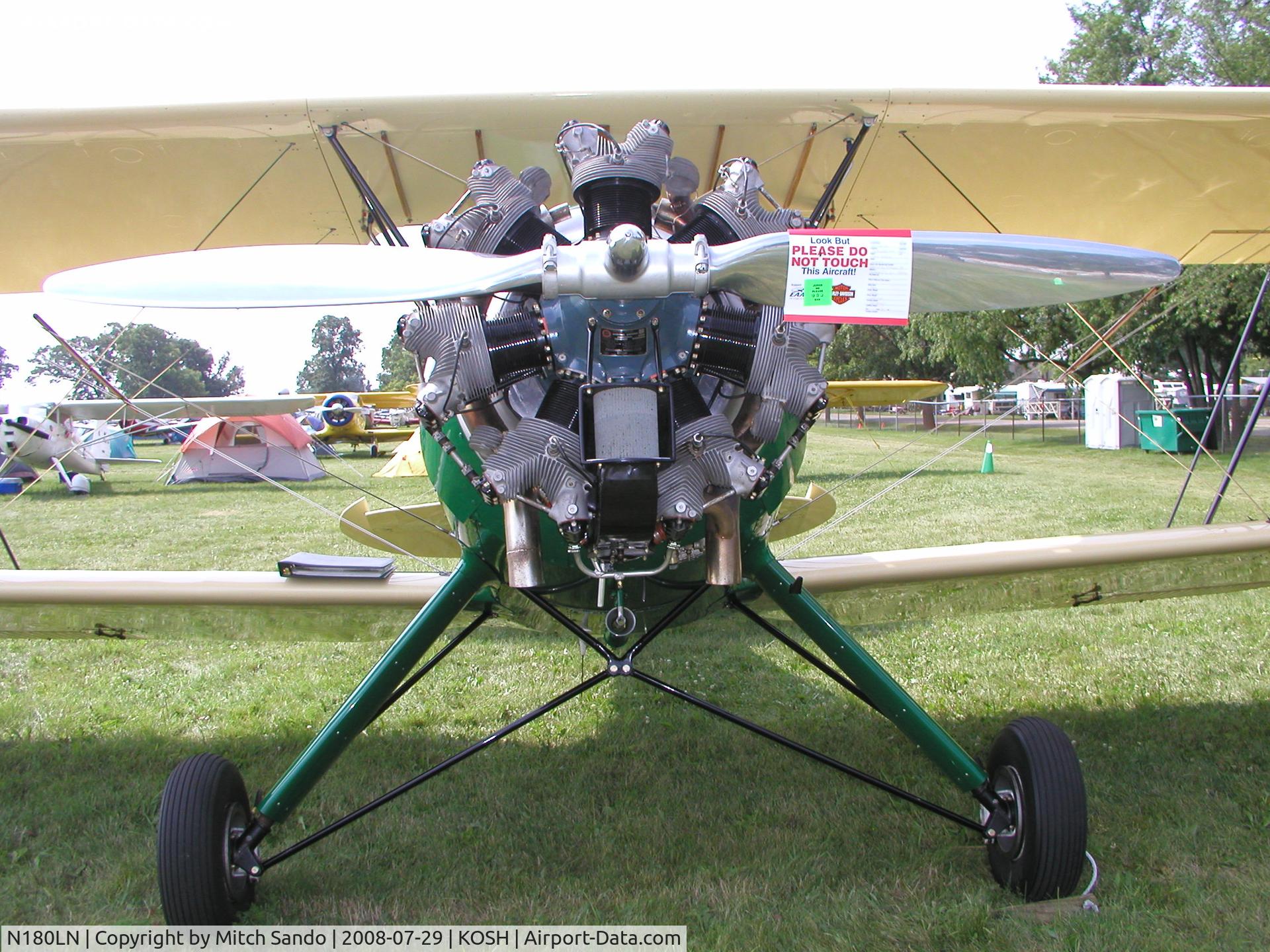 N180LN, 1941 Waco UPF-7 C/N 5599, EAA AirVenture 2008.