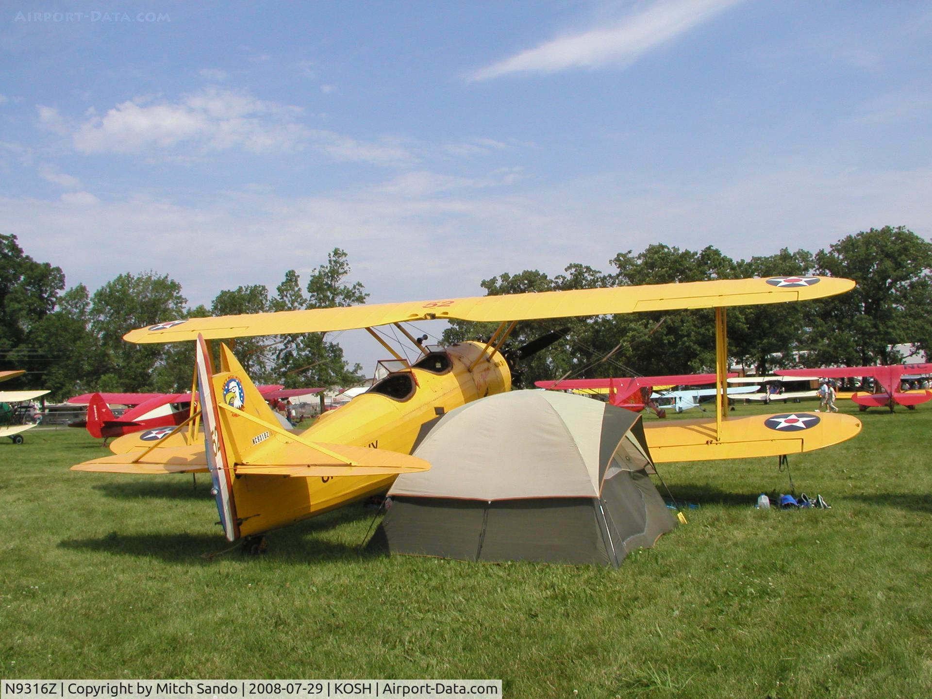 N9316Z, 1941 Naval Aircraft Factory N3N-3 C/N 1994, EAA AirVenture 2008.