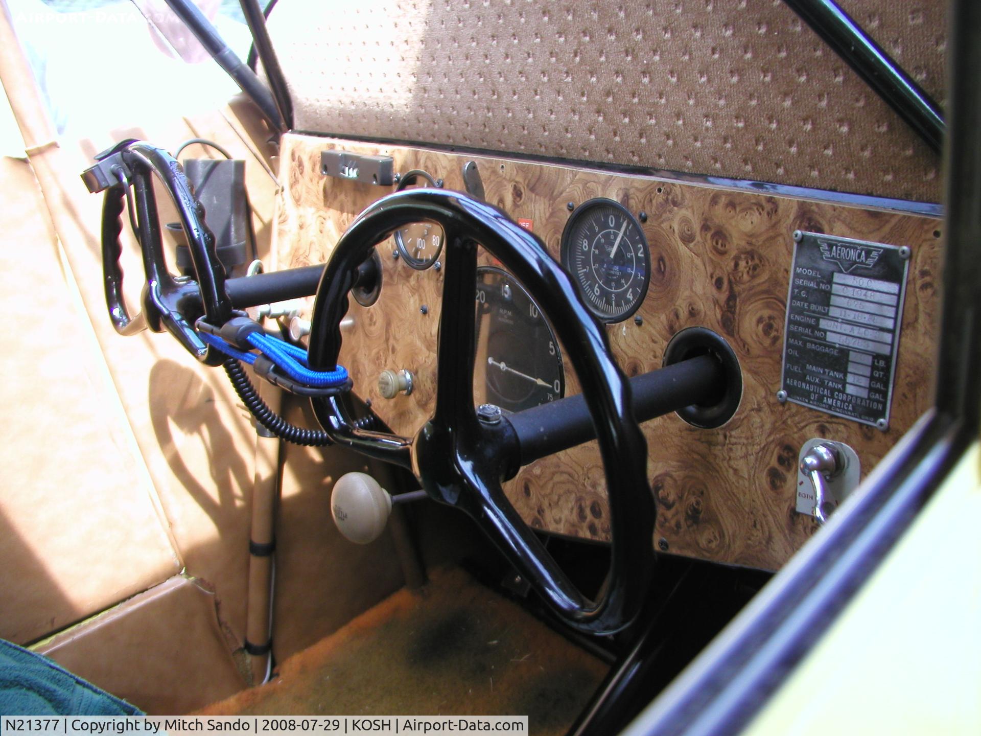 N21377, 1938 Aeronca 65-C C/N C-1948, EAA AirVenture 2008.