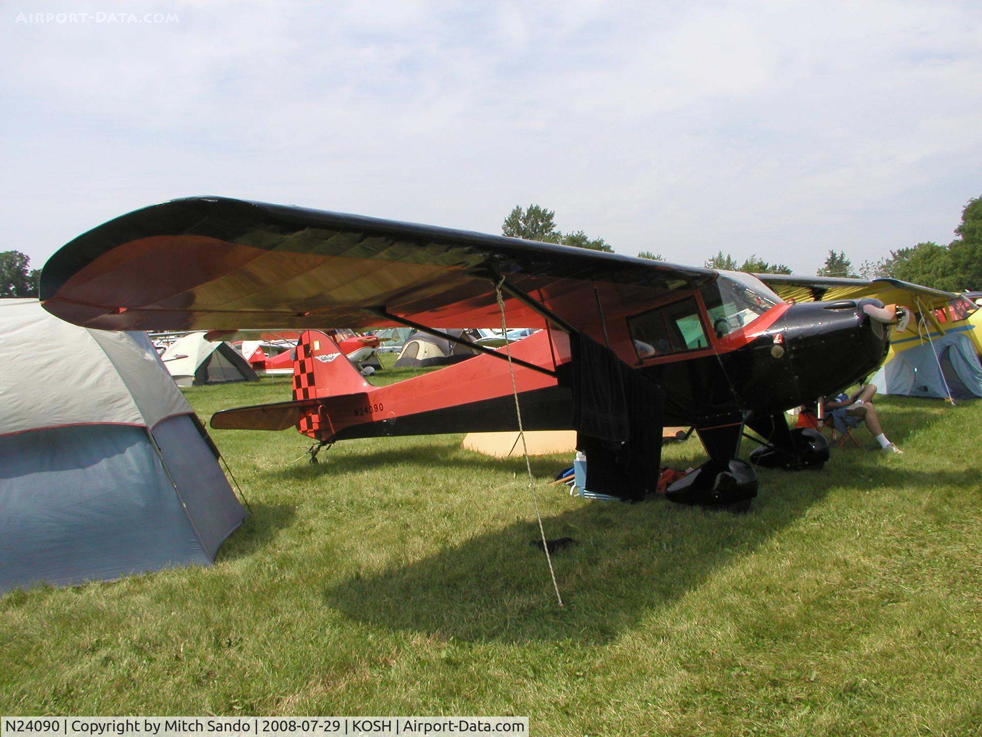 N24090, 1940 Taylorcraft BC-65 C/N 1625, EAA AirVenture 2008.