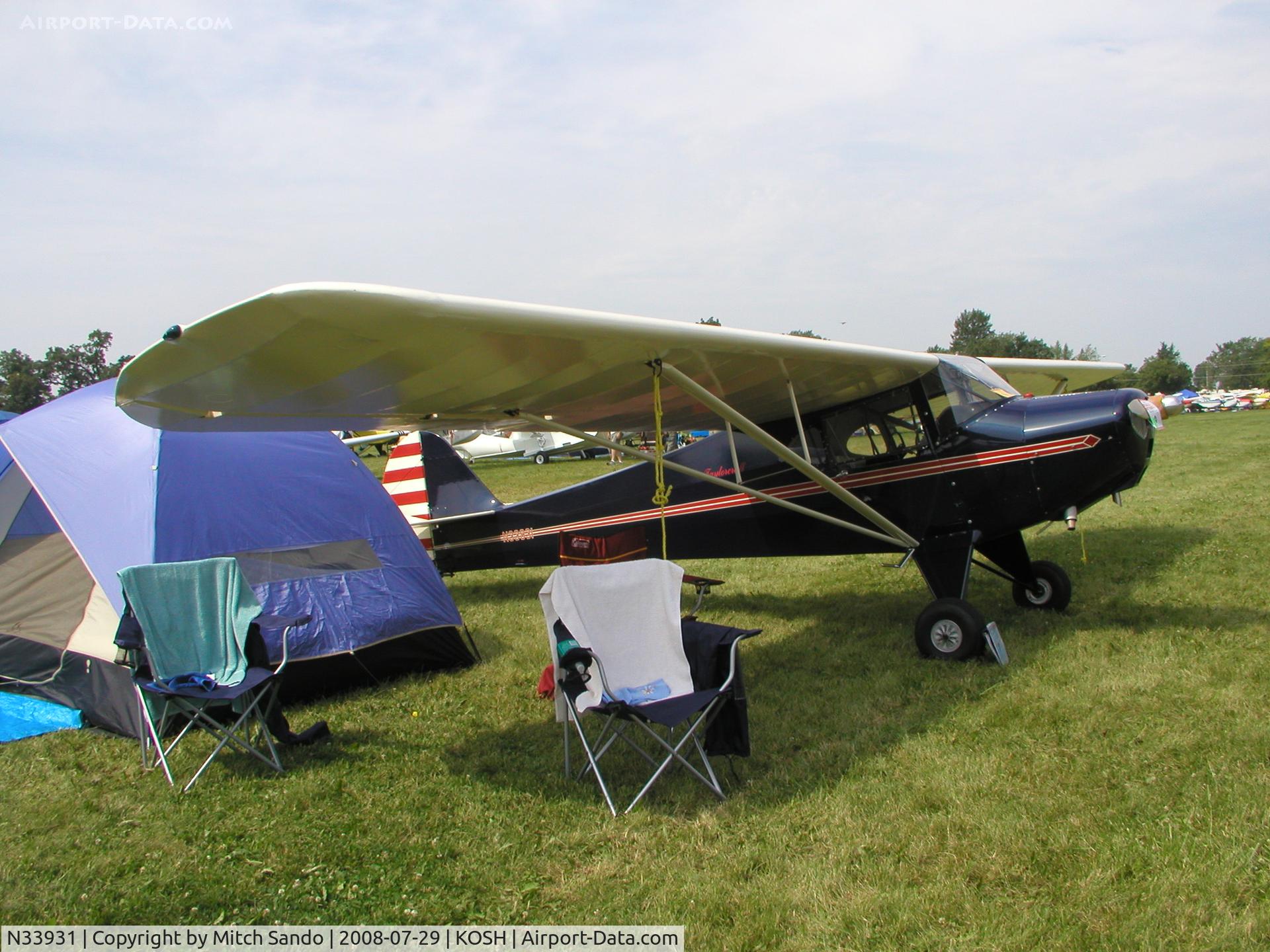 N33931, 1941 Taylorcraft BL-65 (L-2F) C/N 2781, EAA AirVenture 2008.