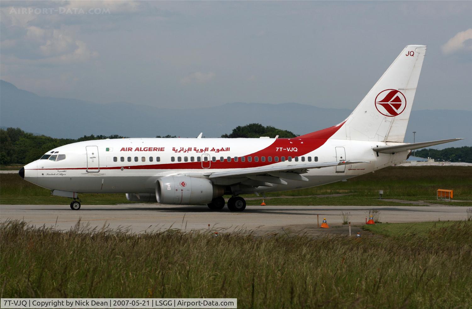 7T-VJQ, 2002 Boeing 737-6D6 C/N 30209, /