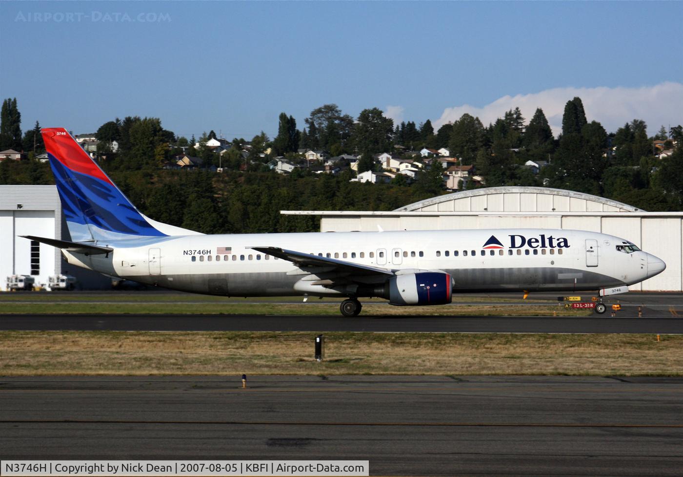 N3746H, 2001 Boeing 737-832 C/N 30488, /