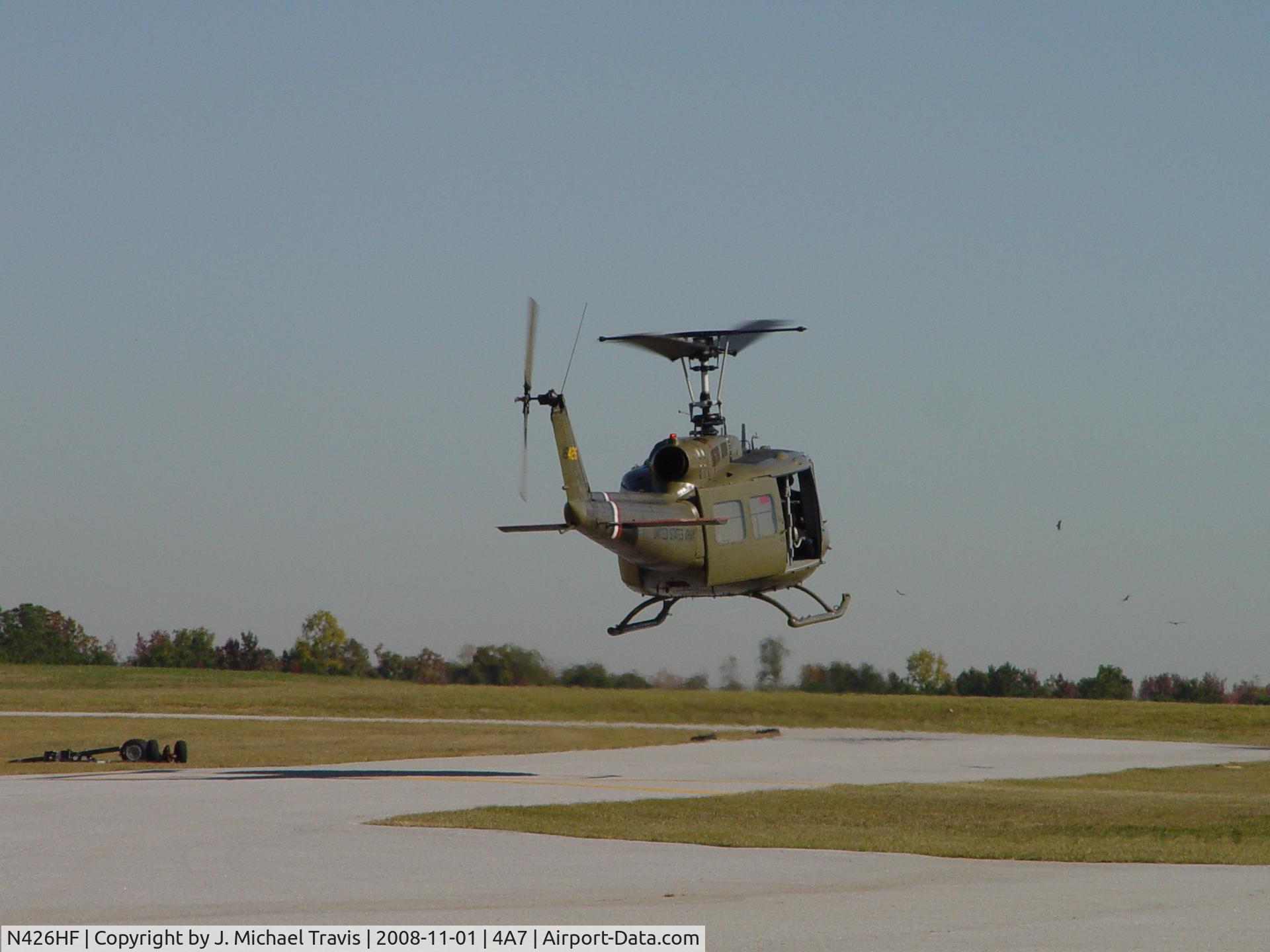 N426HF, 1970 Bell UH-1H-BF Iroquois C/N 12731, Thanks to Mike Holland and the Army Aviation Crew.  Keep these birds flying!