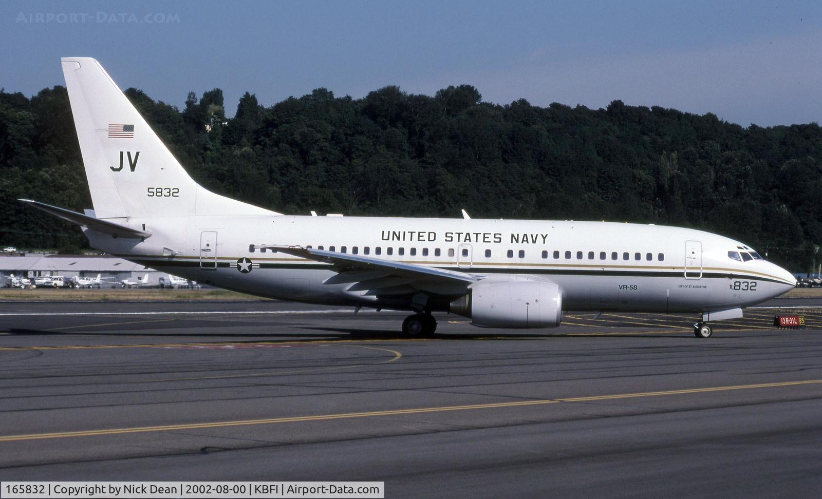 165832, 2001 Boeing C-40A Clipper C/N 30781/742, /