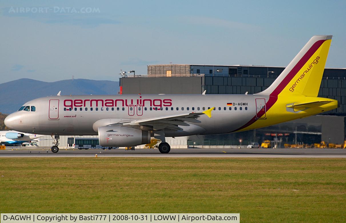 D-AGWH, 2007 Airbus A319-132 C/N 3352, Germanwings Airbus A319-132 (D-AGWH)