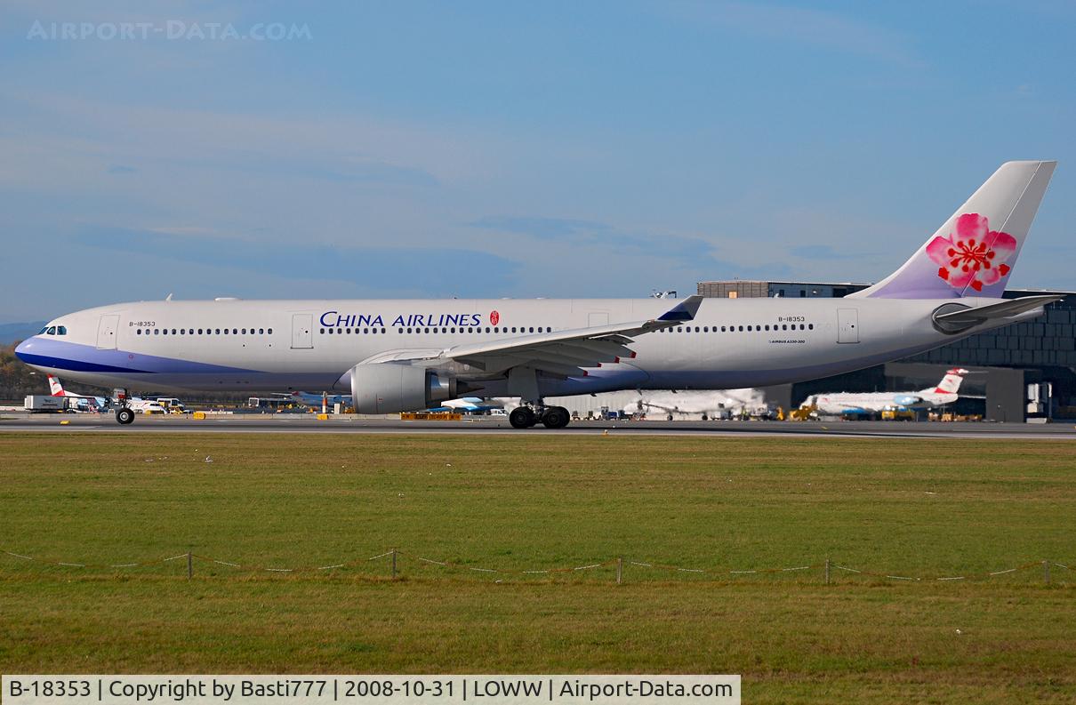 B-18353, 2008 Airbus A330-302 C/N 920, China Airlines Airbus A330-302 (B-18353)