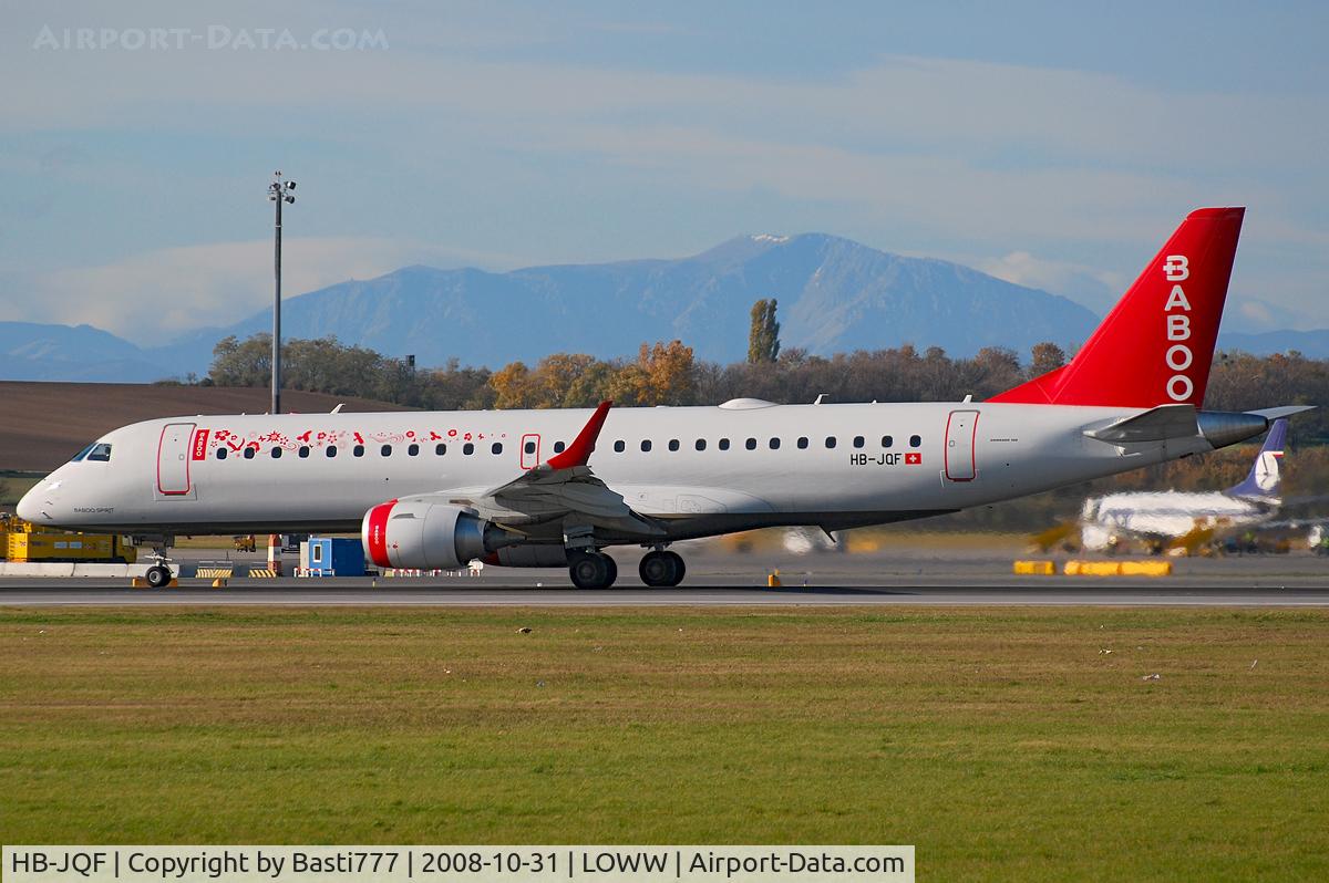 HB-JQF, 2008 Embraer 190LR (ERJ-190-100LR) C/N 19000178, Baboo Embraer ERJ-190 (HB-JQF)