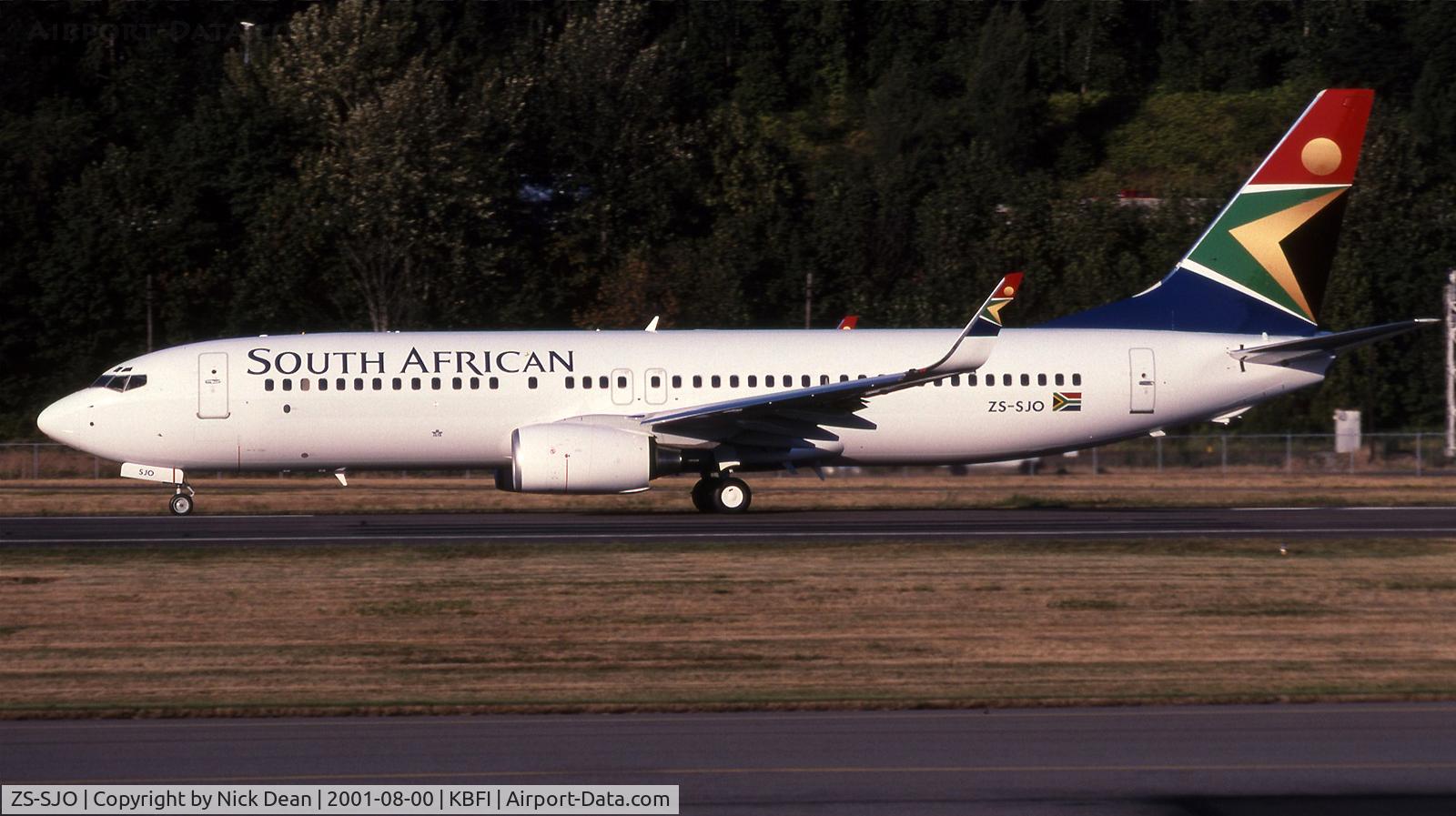 ZS-SJO, 2001 Boeing 737-8BG C/N 32357, /