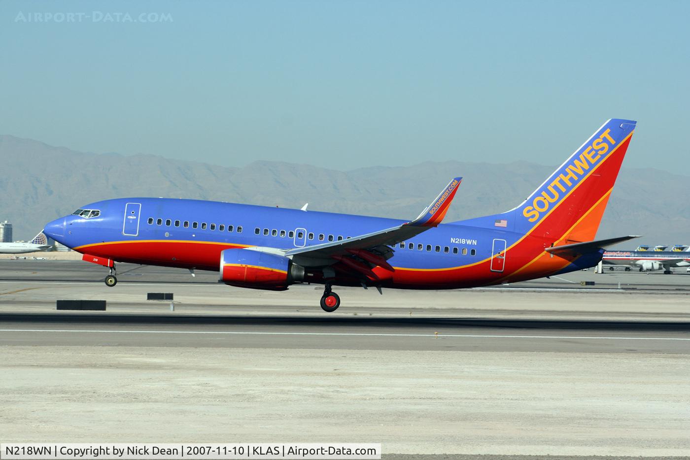 N218WN, 2005 Boeing 737-7H4 C/N 32489, /