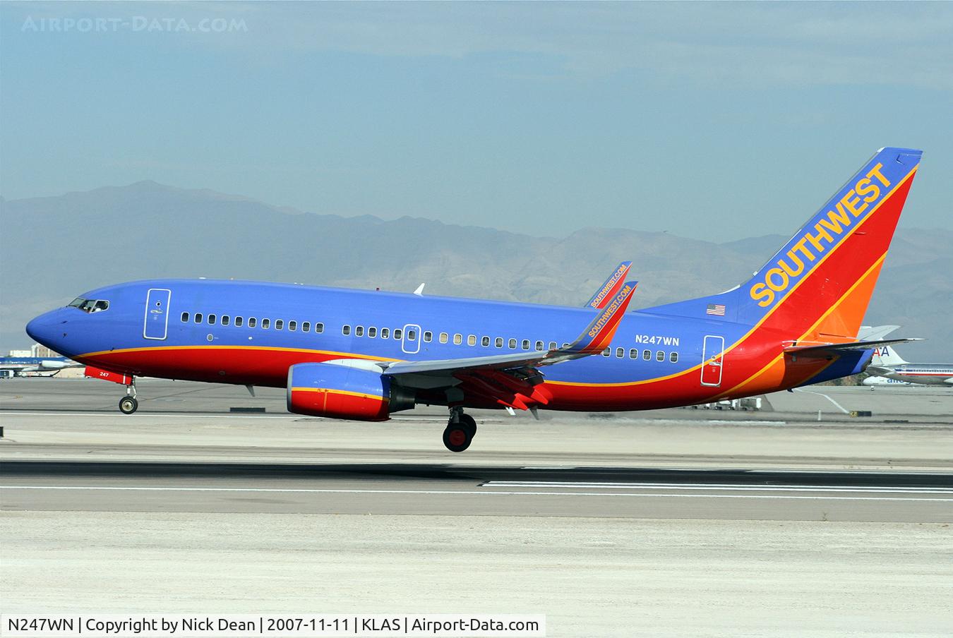 N247WN, 2006 Boeing 737-7H4 C/N 32508, /