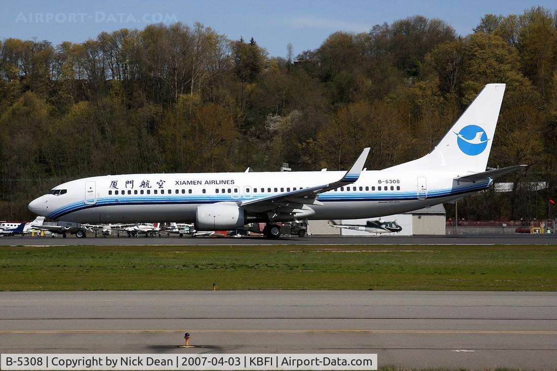 B-5308, 2007 Boeing 737-86N C/N 32687, /