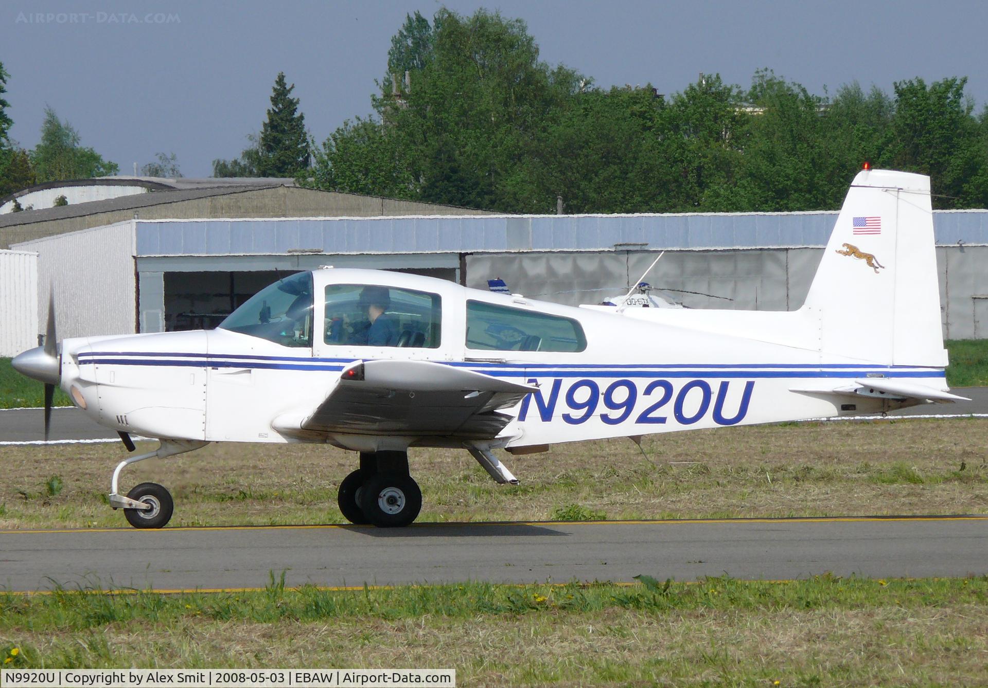 N9920U, 1977 Grumman American AA-5A Cheetah C/N AA5A0320, Grumman American Aviation AG-5A N9920U