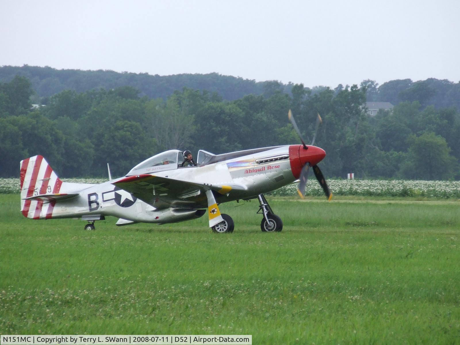N151MC, 1968 North American F-51D Mustang Mustang C/N AF6722581, At Geneseo.