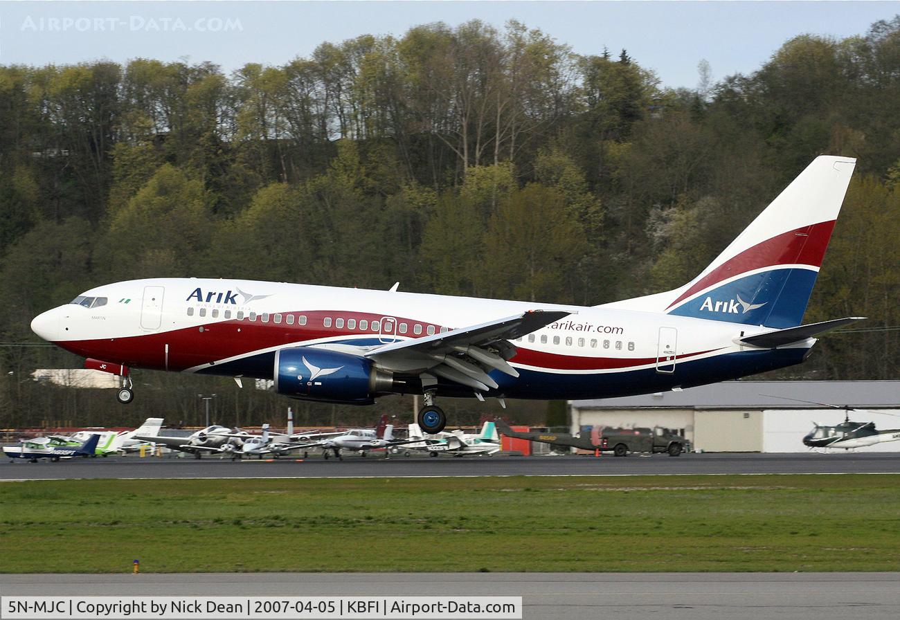 5N-MJC, 2007 Boeing 737-7BD C/N 33932, Shot as N1784B