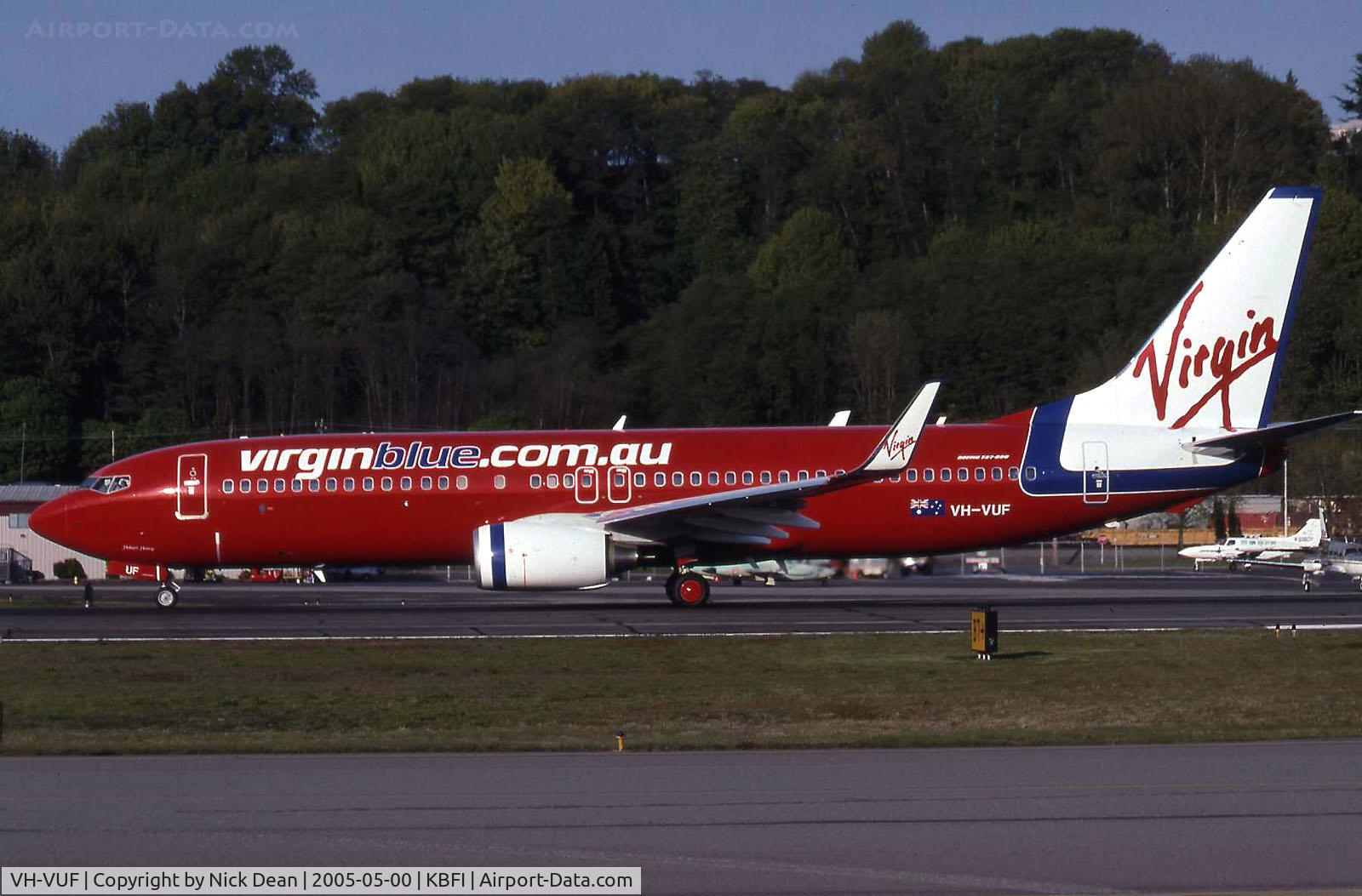 VH-VUF, 2005 Boeing 737-8FE C/N 34168, Scanned from a slide