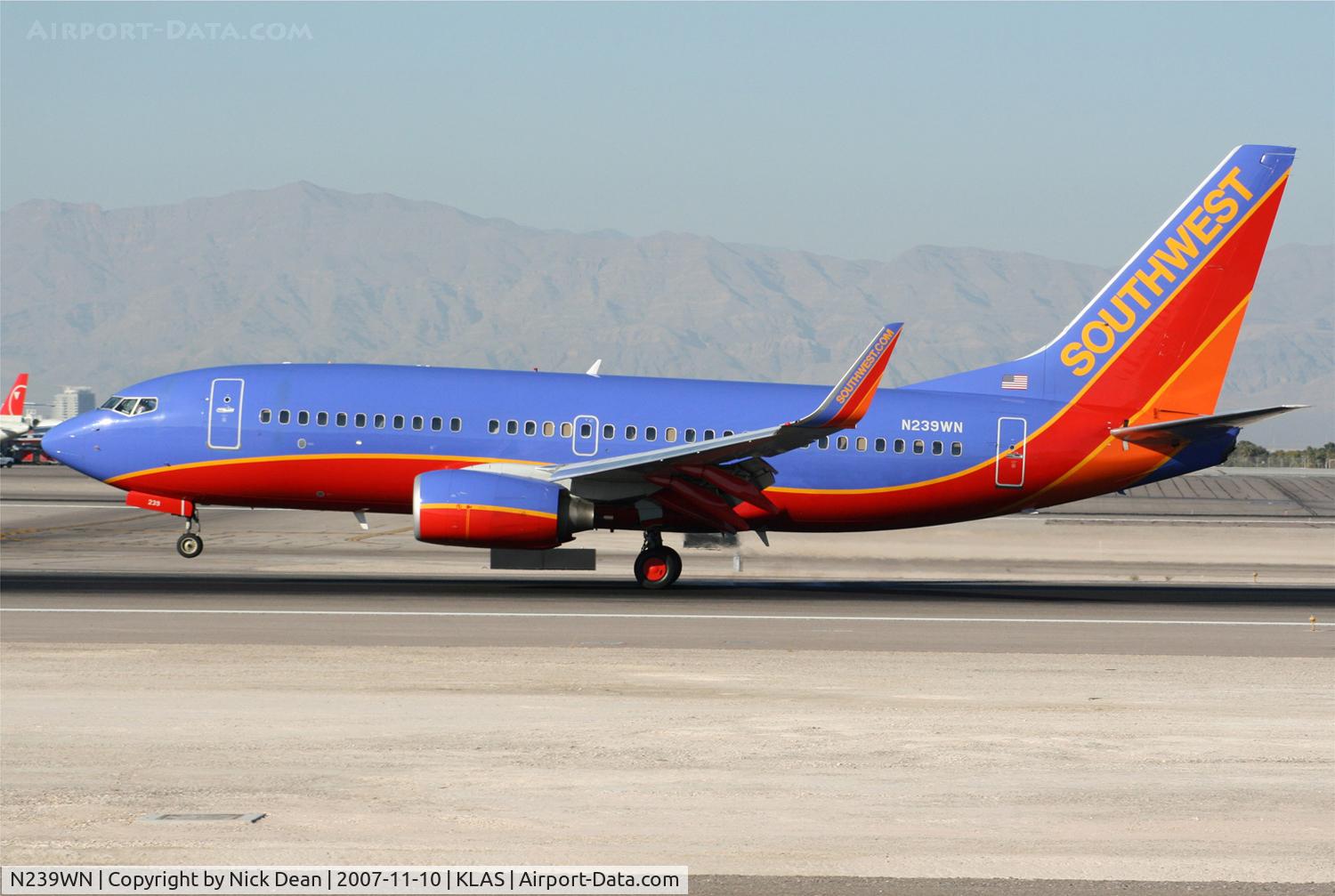 N239WN, 2006 Boeing 737-7H4 C/N 34714, /