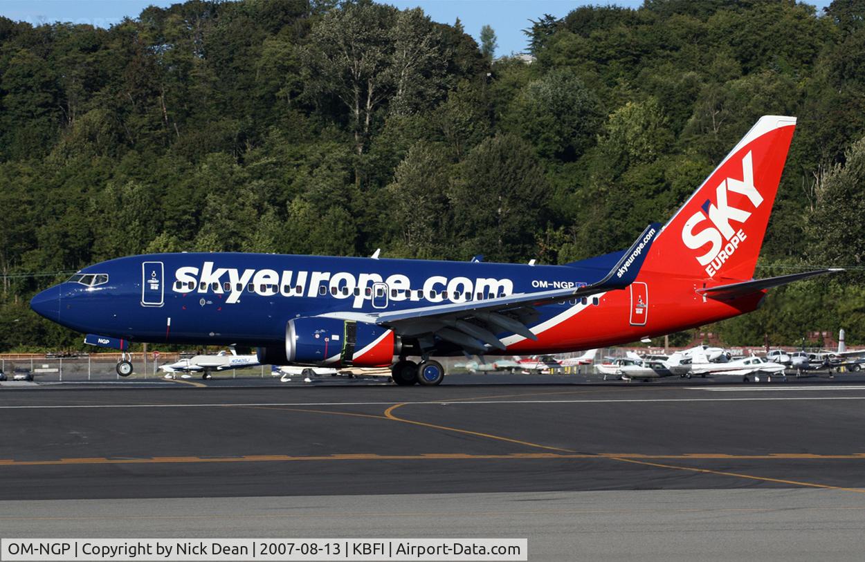 OM-NGP, 2007 Boeing 737-7GL C/N 34760, /