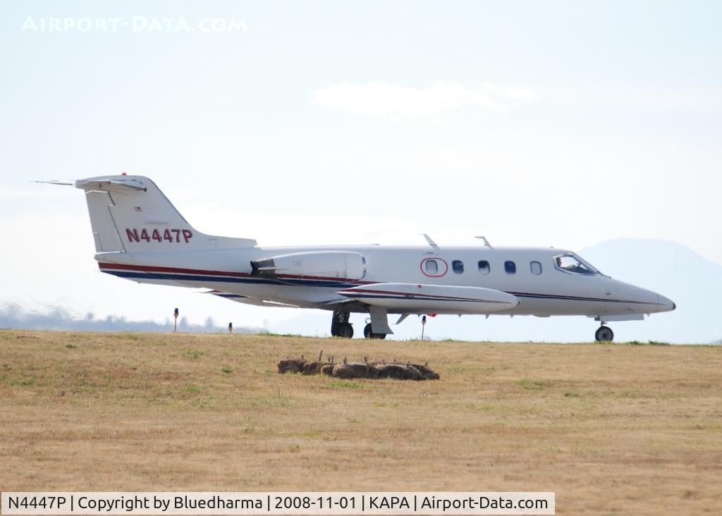 N4447P, 1981 Gates Learjet 25D C/N 338, Position and hold for 17L.