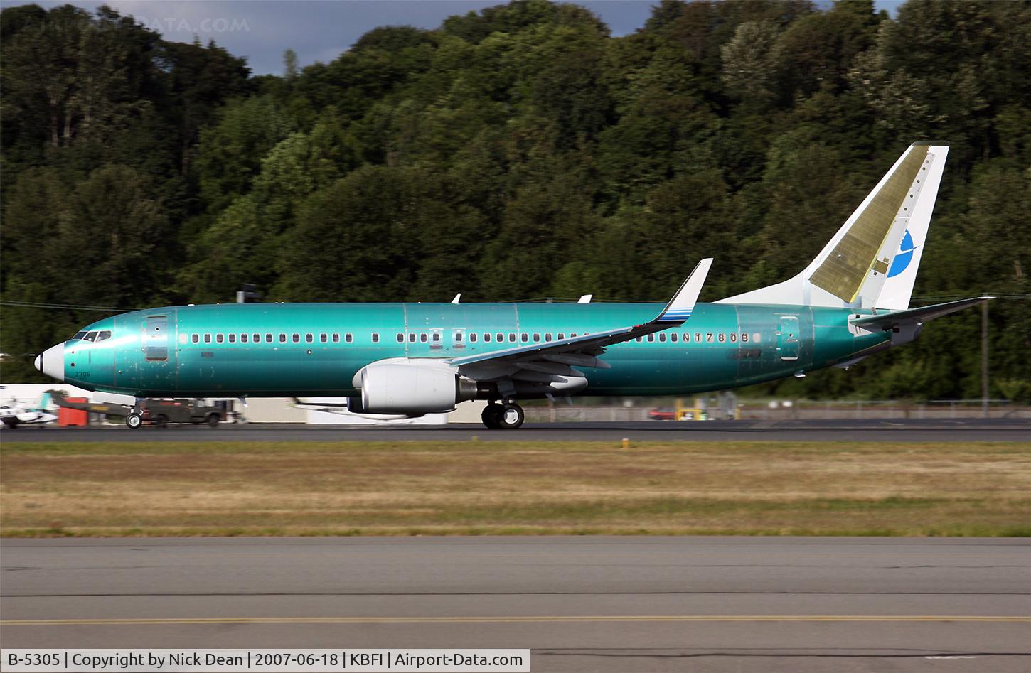 B-5305, 2007 Boeing 737-85C C/N 35051/2364, /