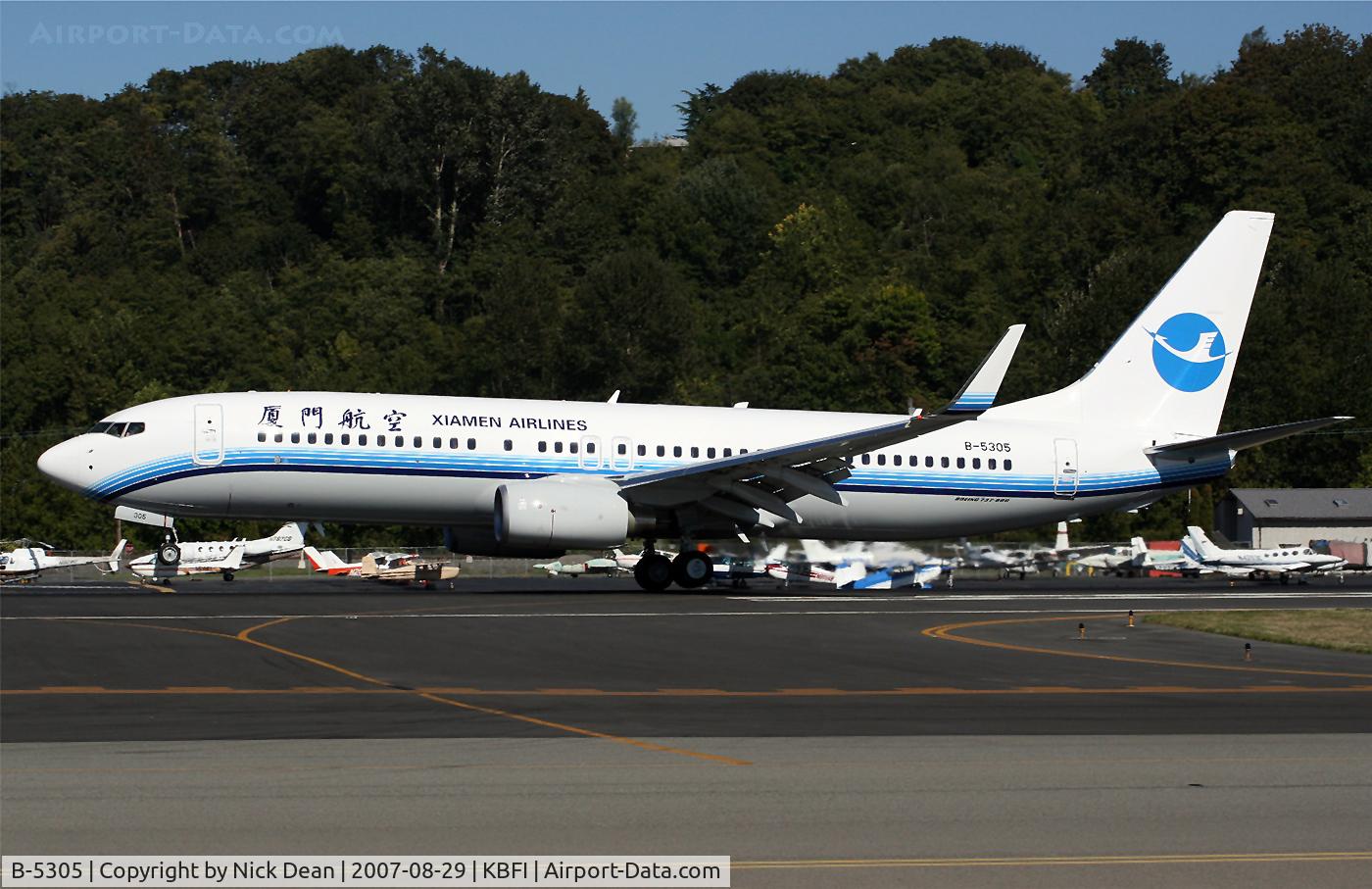 B-5305, 2007 Boeing 737-85C C/N 35051/2364, /