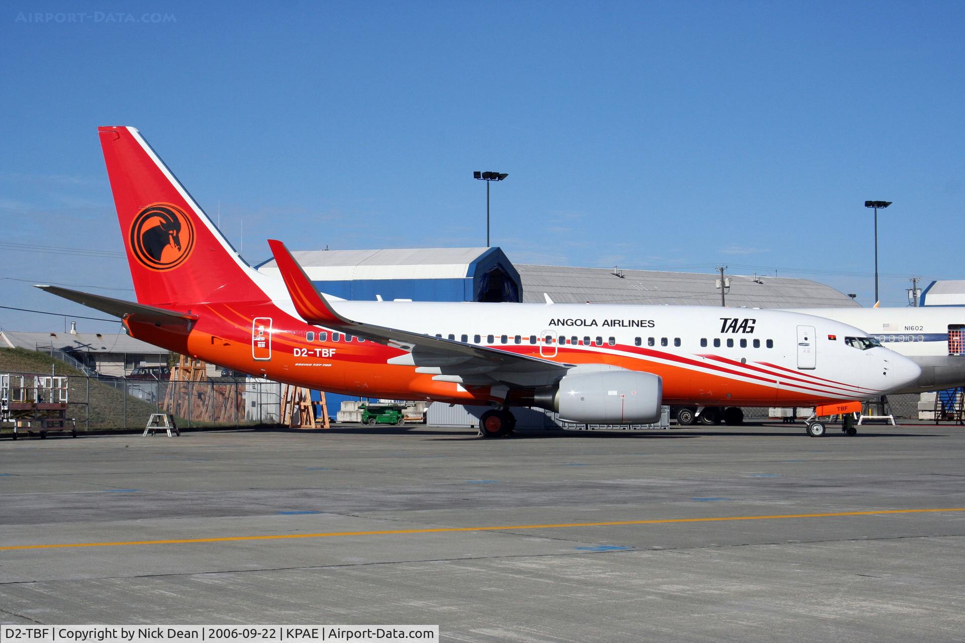 D2-TBF, 2006 Boeing 737-7M2(QC) C/N 34559/2013, /