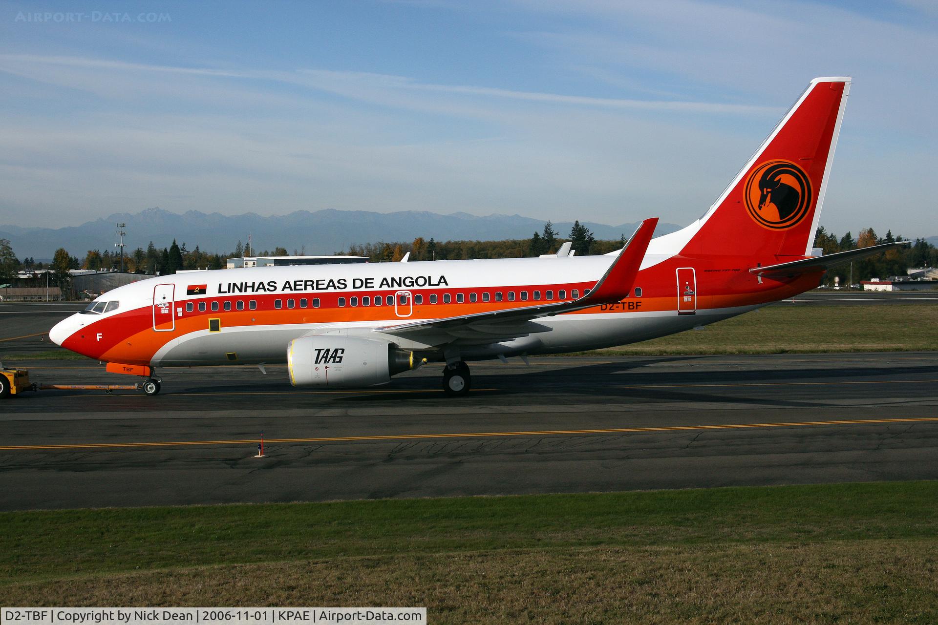 D2-TBF, 2006 Boeing 737-7M2(QC) C/N 34559/2013, /