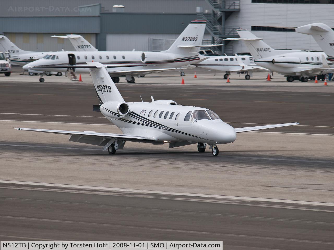 N512TB, 2002 Cessna 525A CitationJet CJ2 C/N 525A0084, N512TB arriving on RWY 03