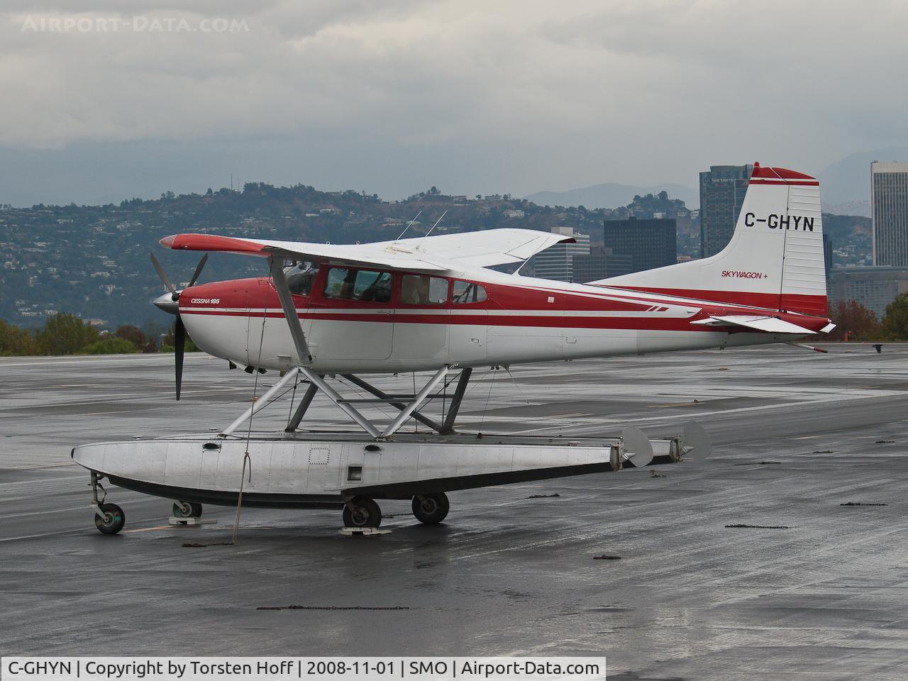 C-GHYN, 1979 Cessna A185F Skywagon 185 C/N 18503792, C-GHYN parked in Santa Monica, California