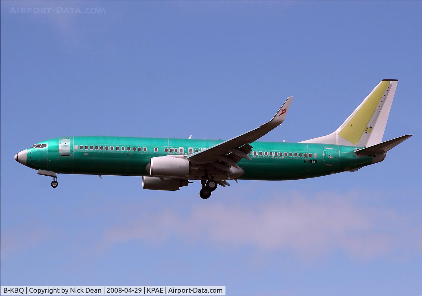 B-KBQ, 2008 Boeing 737-8Q8 C/N 35274, /