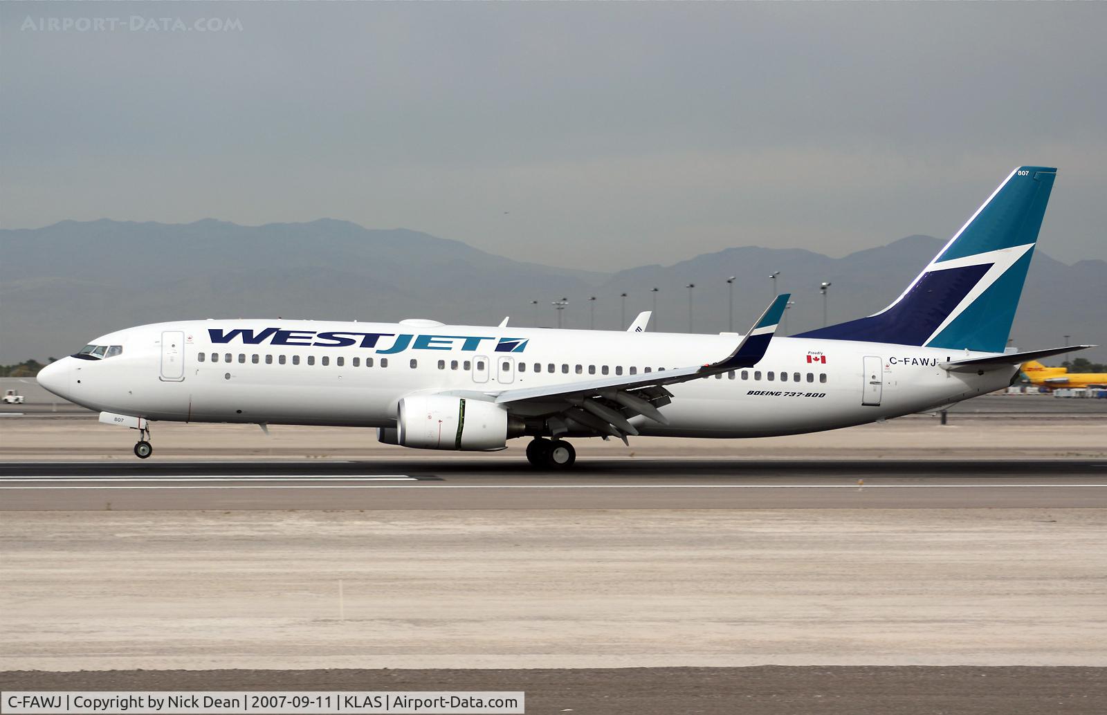 C-FAWJ, 2007 Boeing 737-8CT C/N 35502, /