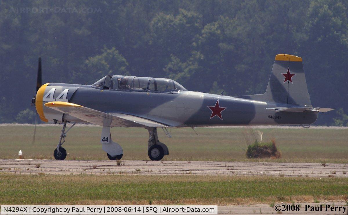 N4294X, 1968 Nanchang CJ-6A C/N 2532060, Making an early departure