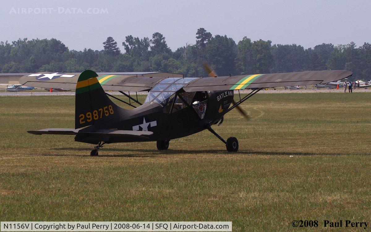 N1156V, 1943 Stinson L-5 Sentinel C/N 60507, Grass taxi.  Looks so natural