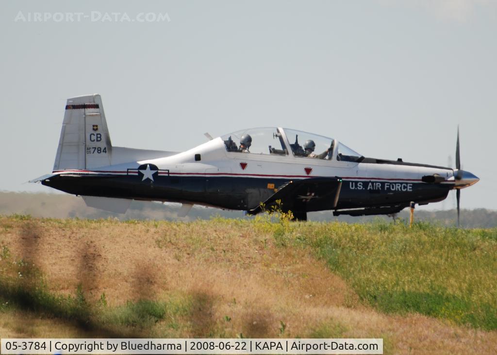 05-3784, Raytheon T-6A Texan II C/N PT-336, T-6II Texan Position and Hold for 17L.