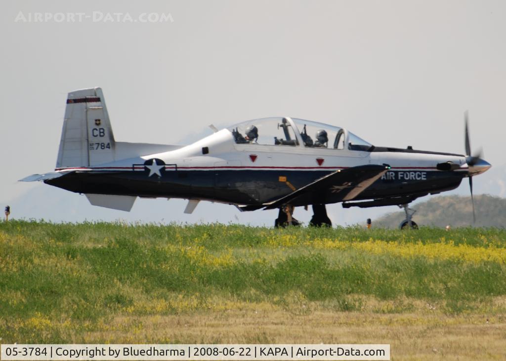 05-3784, Raytheon T-6A Texan II C/N PT-336, T-6II Texan Position and Hold for 17L.
