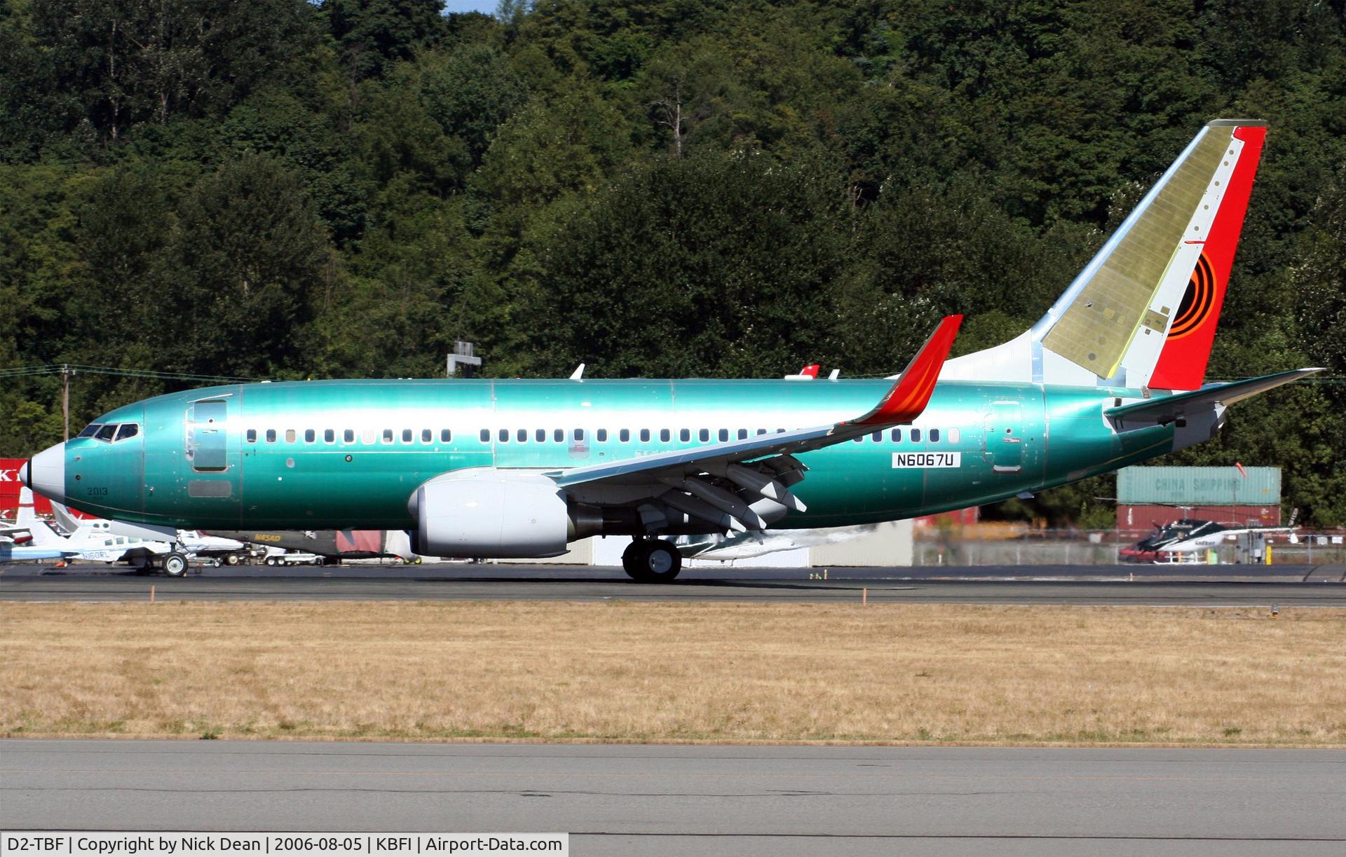 D2-TBF, 2006 Boeing 737-7M2(QC) C/N 34559/2013, Arriving at BFI from Renton