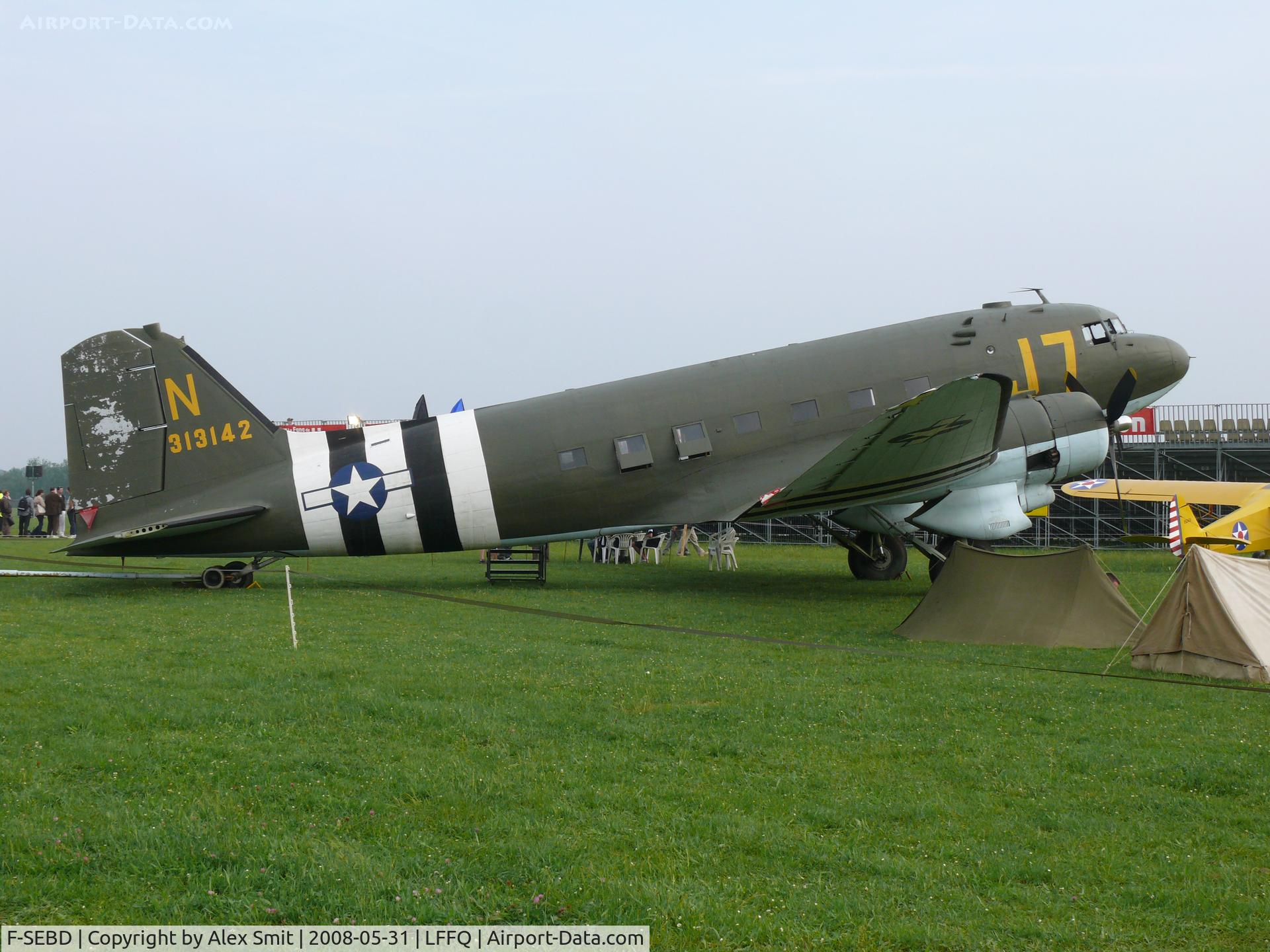 F-SEBD, 1942 Douglas DC3C-S1C3G (C-47A-20-DK) C/N 13142, Douglas C-47A Dakota F-SEBD as USAF 43-15101 / 4U-N