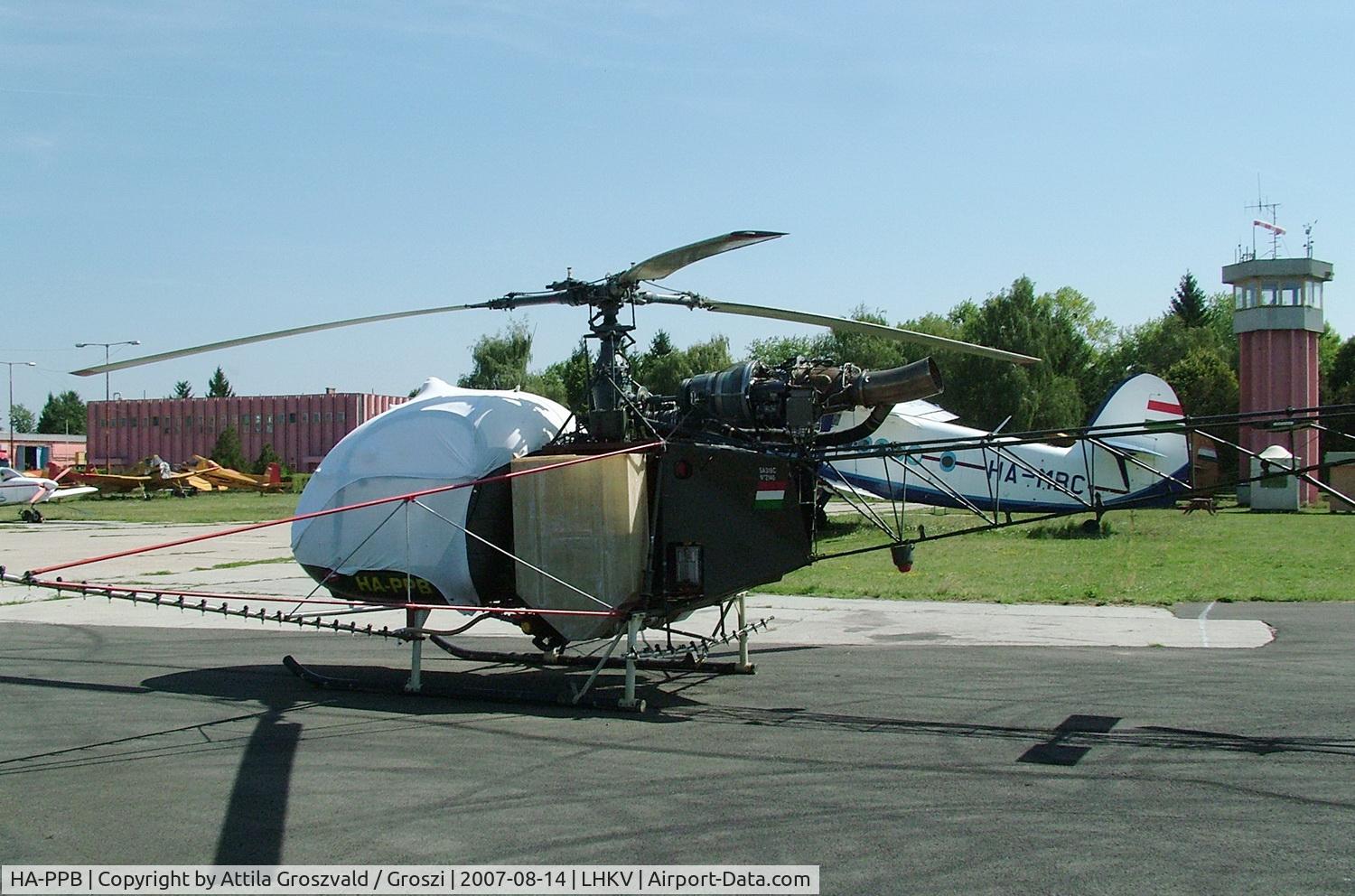 HA-PPB, 1970 Sud Aviation SA-318C Alouette II C/N 2140, Kaposújlak airport (LHKV) Hungary