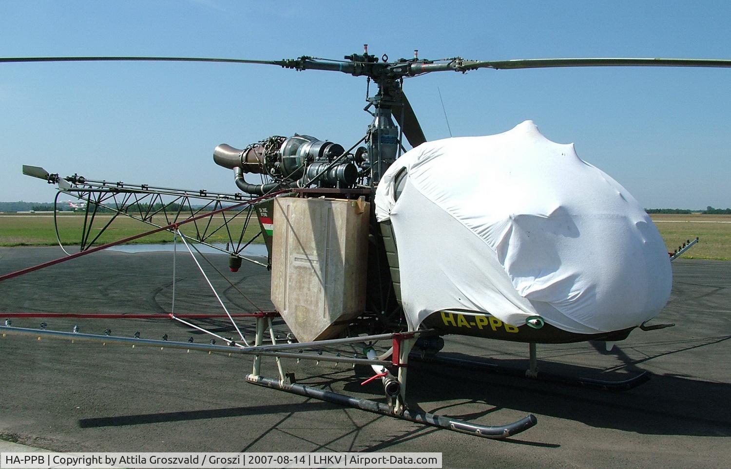 HA-PPB, 1970 Sud Aviation SA-318C Alouette II C/N 2140, Kaposújlak airport (LHKV) Hungary