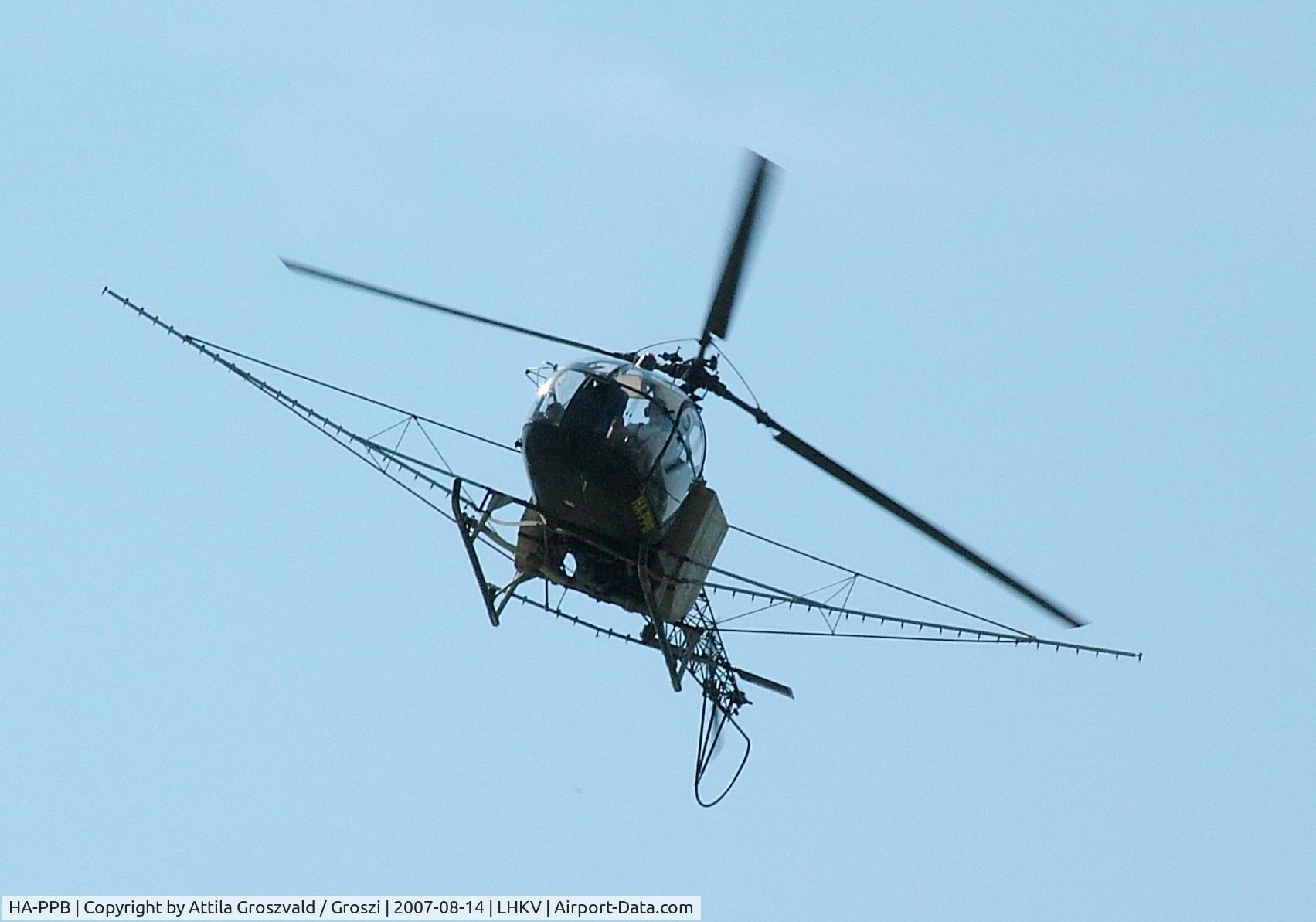 HA-PPB, 1970 Sud Aviation SA-318C Alouette II C/N 2140, Kaposújlak airport (LHKV) Hungary