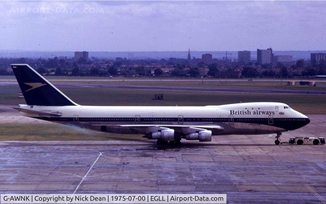 G-AWNK, 1972 Boeing 747-136 C/N 20273, /